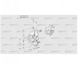 VAG120R/NWAE (88001297) Газовый клапан с регулятором соотношения Kromschroder