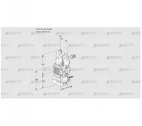 VAG3-/50R/NKAE (88017114) Газовый клапан с регулятором соотношения Kromschroder