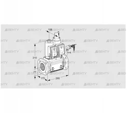 VCS665F05NLWSRB/PPPP/PPPP (88204549) Сдвоенный газовый клапан Kromschroder