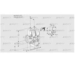 VCG1E15R/15R05NGEWR3/MMMM/ZYPP (88105331) Клапан с регулятором соотношения Kromschroder