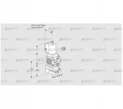 VAD3-/50R/NYGL-50A (88027489) Газовый клапан с регулятором давления Kromschroder