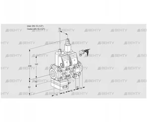 VCD1E15R/15R05D-50LVWR/PPPP/PPPP (88102731) Регулятор давления Kromschroder