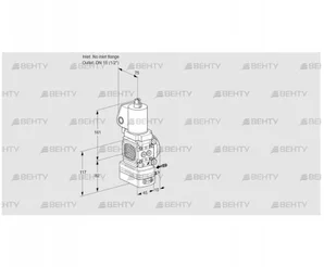 VAG1T-/15N/NQSLBK (88032762) Газовый клапан с регулятором соотношения Kromschroder