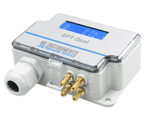 DPT-Dual-MOD-7000-D арт. 120.016.006 Преобразователь дифференциального давления с диапазоном 0…7000Па, с дисплеем, Modbus, два сенсора для измерения двух различных диапазонов давлений одновременно