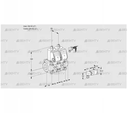 VCS3E50R/50R05NNWR/3-PP/-3PP (88106869) Сдвоенный газовый клапан Kromschroder