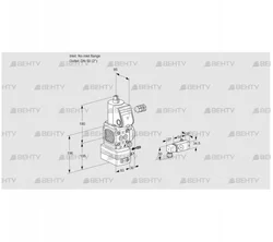 VAG3-/50R/NWAK (88008138) Газовый клапан с регулятором соотношения Kromschroder