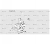 VAH2E40F/50R05HEVWR/PP/PP (88102385) Клапан с регулятором расхода Kromschroder