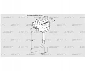 IBH80Z01A/20-60W3TR10 (88301096) Дроссельная заслонка Kromschroder