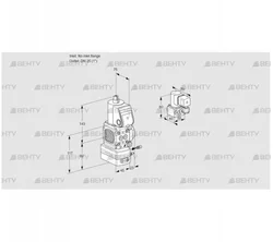 VAG1-/25R/NWAE (88030144) Газовый клапан с регулятором соотношения Kromschroder