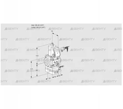 VAG120R/NWAE (88018157) Газовый клапан с регулятором соотношения Kromschroder