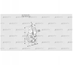 VAN120R/NPSR (88031800) Сбросной газовый клапан Kromschroder