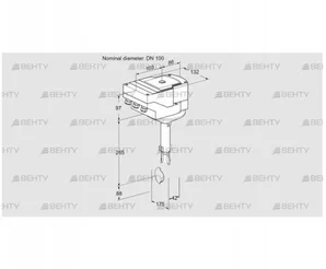 IBH100Z01A/40A2AR10 (88302394) Дроссельная заслонка Kromschroder