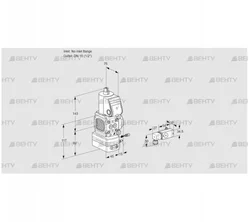 VAG1-/15R/NWBE (88015924) Газовый клапан с регулятором соотношения Kromschroder