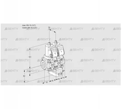 VCG1E15R/15R05NGKWSR/PPPP/PPPP (88107220) Клапан с регулятором соотношения Kromschroder