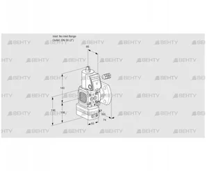 VAV3-/50F/NWAK (88032028) Газовый клапан с регулятором соотношения Kromschroder