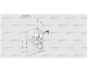 VAD125R/NK-100A (88029071) Газовый клапан с регулятором давления Kromschroder