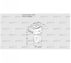 IBA40/25Z05/20-30W3E (88300920) Дроссельная заслонка Kromschroder