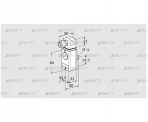 DG 500VC6-6W (84448520) Датчик-реле давления газа Kromschroder