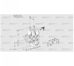 VCG1E15R/15R05NGKWR/2--2/MMPP (88106645) Клапан с регулятором соотношения Kromschroder