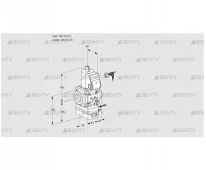 VAG350R/NWAE (88006413) Газовый клапан с регулятором соотношения Kromschroder