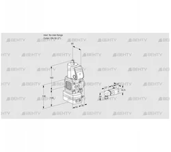 VAG3-/50R/NWAN (88032749) Газовый клапан с регулятором соотношения Kromschroder