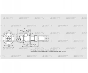 BIC 100RG-350/385-(40)ER (84033551) Газовая горелка Kromschroder