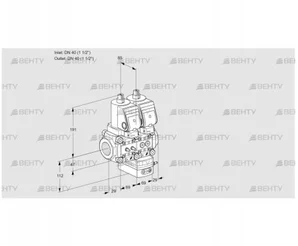 VCG2T40N/40N05NGKQSR/MMPP/PPPP (88103716) Клапан с регулятором соотношения Kromschroder