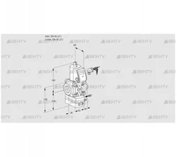 VAG350R/NWAE (88030639) Газовый клапан с регулятором соотношения Kromschroder