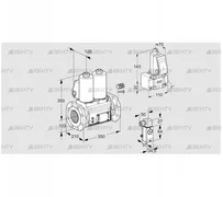 VCS8100F05NNWL3E/PPZ-/3-3P (88204864) Сдвоенный газовый клапан Kromschroder