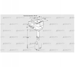 IBH40Z01A/20-60W3T (88302900) Дроссельная заслонка Kromschroder