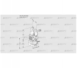 VAG1-/25R/NWAE (88002075) Газовый клапан с регулятором соотношения Kromschroder