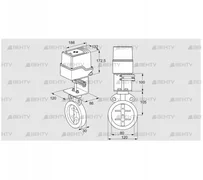 IDR80Z03D450AU/50-60W30TR10 (88303223) Дроссельная заслонка Kromschroder