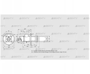 BIC 50RG-0/35-(40)D (84030113) Газовая горелка Kromschroder