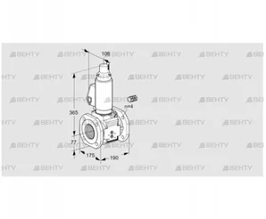 VAS665F05LWGL3B/PP/PP (88207126) Газовый клапан Kromschroder