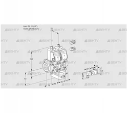 VCG1E15R/15R05NGEWR3/2-PP/PPPP (88100949) Клапан с регулятором соотношения Kromschroder