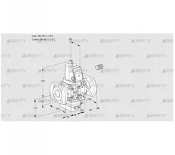 VAH2E40F/40F05HEVWSR/PP/PP (88102737) Клапан с регулятором расхода Kromschroder