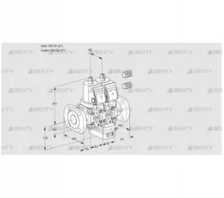 VCV3E50F/50F05NVKWSR3/PPPP/PPPP (88103211) Клапан с регулятором соотношения Kromschroder