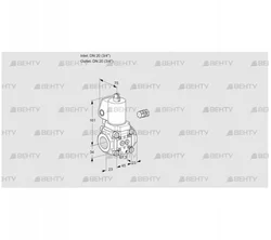 VAN120R/NKGL (88027455) Сбросной газовый клапан Kromschroder