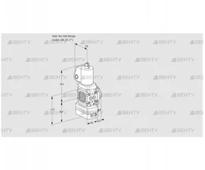 VAG1T-/25N/NQSLAN (88011599) Газовый клапан с регулятором соотношения Kromschroder