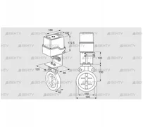 IDR150Z03D100AU/50-15W15E (88303855) Дроссельная заслонка Kromschroder