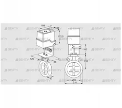 IDR250Z03D100AS/50-15W15TR10 (88302888) Дроссельная заслонка Kromschroder