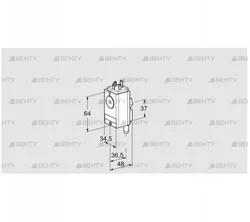 DG 500VC4-5W (84448582) Датчик-реле давления газа Kromschroder