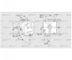 DG 50U-5 32 (84447393) Датчик-реле давления газа Kromschroder