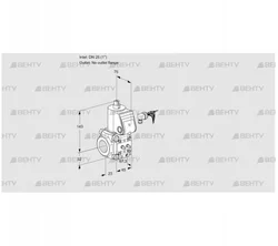 VAS125/-R/NW (88011230) Газовый клапан Kromschroder