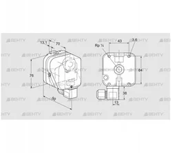 DG 10B-6 (84447151) Датчик-реле давления газа Kromschroder