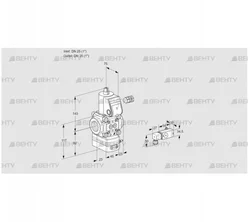 VAD125R/NW-100A (88011993) Газовый клапан с регулятором давления Kromschroder