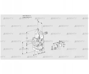 VAD125R/NW-100A (88011993) Газовый клапан с регулятором давления Kromschroder