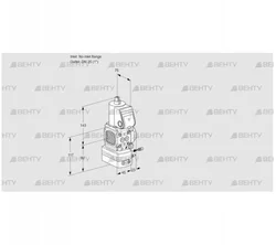 VAG1-/25R/NQAE (88013435) Газовый клапан с регулятором соотношения Kromschroder