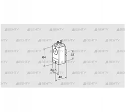 DG 40VC5-5W (84448830) Датчик-реле давления газа Kromschroder