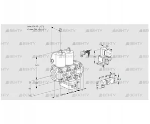 VCG1E15R/15R05NGEVWL/MMBY/2-PP (88100931) Клапан с регулятором соотношения Kromschroder